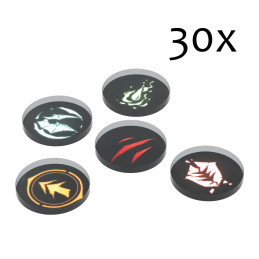Acrylic Token Set